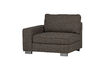 Miniatura Elemento divano 1 posto bracciolo sinistro bouclé antracite LAZY 4