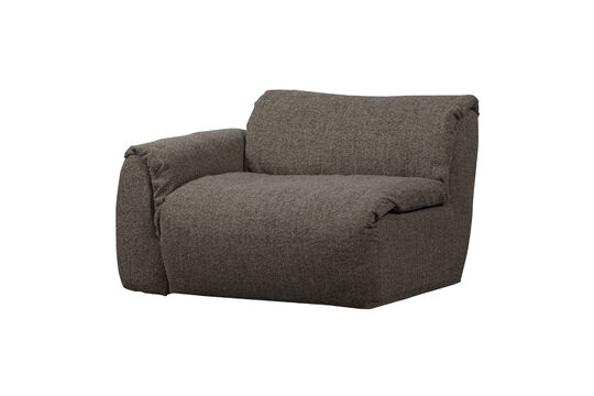 Elemento divano 1 posto bracciolo sinistro grigio caldo melange Baggy Foto ritagliata