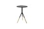 Miniature Elia black side table with brass finish Clipped