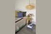 Miniature Ellipse suspension lamp in light rattan Chand 3