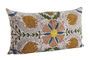 Miniature Embroidered cushion cover multi-coloured Suzani Clipped