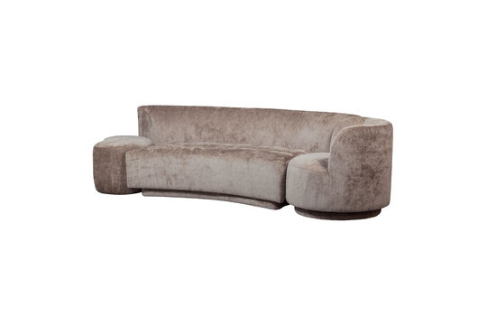 Ensemble canapé modulaire 270 cm chenille taupe POPULAR
