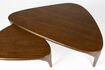 Miniature Ensemble de 2 tables basses Isla en noyer 4
