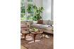 Miniature Ensemble de 2 tables basses Isla en noyer 2