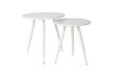 Miniature Ensemble De 2 tables d'appoint Daven blanches 6