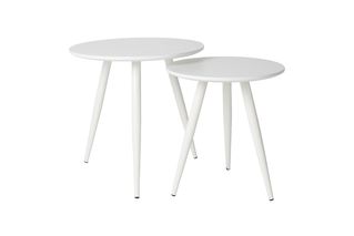 Ensemble De 2 tables d'appoint Daven blanches