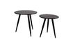 Miniature Ensemble De 2 tables d'appoint Daven noires 1