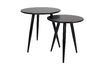 Miniature Ensemble De 2 tables d'appoint Daven noires 5