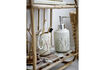 Miniature Ensemble distributeur de savon lot de 2 en grès naturel Bea 2