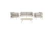Miniature Ensemble salon de jardin 4 places en aluminium beige Vista Lounge 1