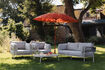 Miniature Ensemble salon de jardin 4 places en aluminium beige Vista Lounge 2