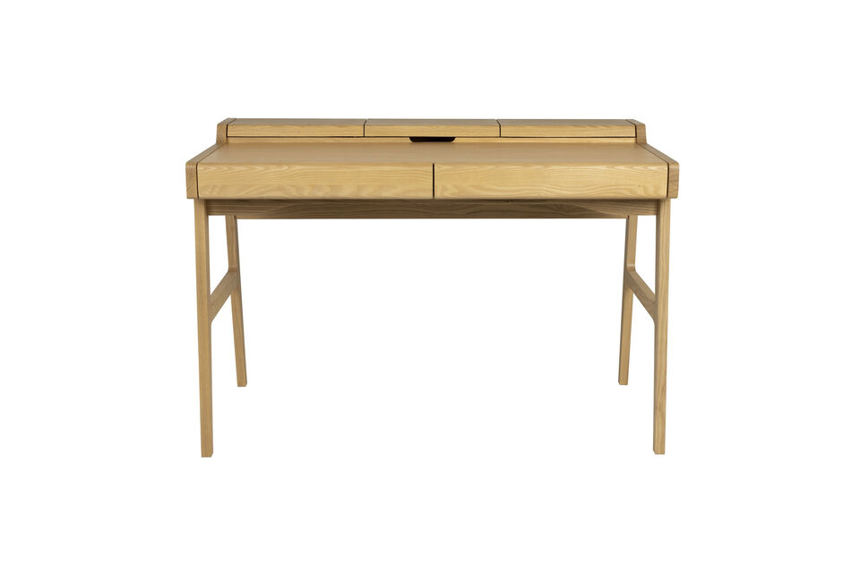 Escritorio de madera beige Kaat Zuiver