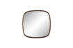 Miniatura Espejo cuadrado de madera beige Nyko 1