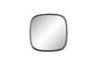 Miniatura Espejo cuadrado de madera beige Nyko Clipped