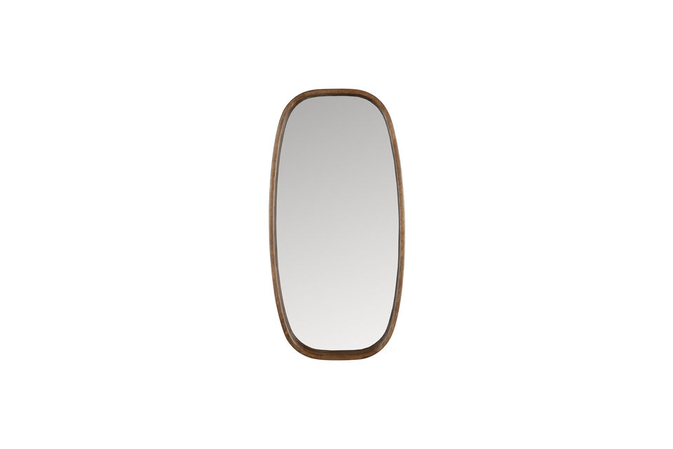 Espejo de madera beige Nyko White Label