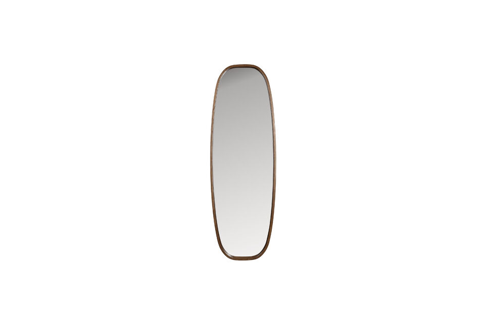 Espejo de pared de madera beige Nyko White Label