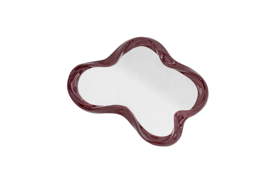 Espejo de pared de poliresina rojo Violeta Bloomingville