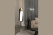 Miniatura Espejo de pie de acero negro Tess 4