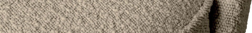 Materialbeschreibung Essbank 120 cm Bouclé Beige Vogue