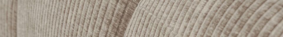 Materialbeschreibung Essbank 164 cm Rippstoff dunkler Sand Mojo