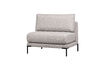 Miniaturansicht Essbank-Element 100 cm Stoff Hellgrau COUPLE 1
