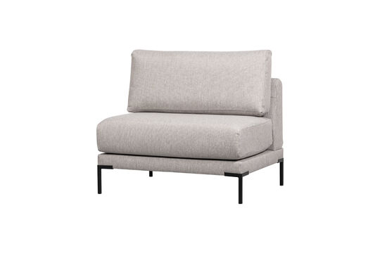 Essbank-Element 100 cm Stoff Hellgrau COUPLE