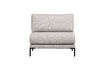 Miniaturansicht Essbank-Element 100 cm Stoff Hellgrau COUPLE 2