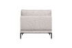 Miniaturansicht Essbank-Element 100 cm Stoff Hellgrau COUPLE 4