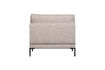 Miniaturansicht Essbank-Element 100 cm Stoff Natur COUPLE 3