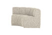 Miniaturansicht Essbank halbrunde Rückenlehne Bouclé Beige Mojo 3