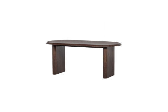 Esstisch 180x90 cm Mangoholz Walnuss Ellips