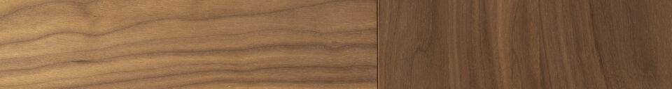 Materialbeschreibung Esstisch aus braunem Holz Twist