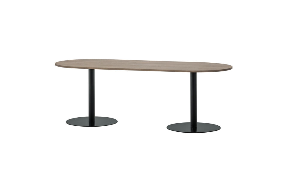 Esstisch oval 220x90 cm Eiche grau Tablo Woood