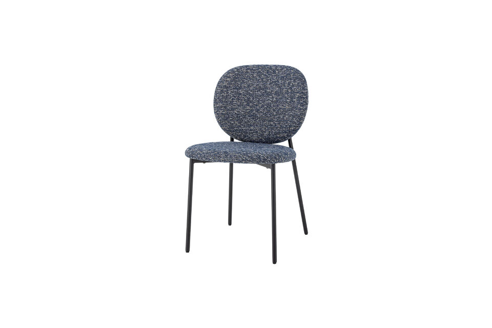 Esszimmerstuhl aus blauem FSC®-Sperrholz Percey - 4