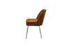 Miniaturansicht Esszimmerstuhl Chrombeinen 3D-Chenille mittelbraun VOGUE 4