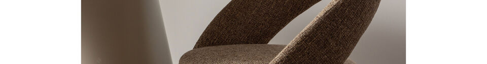 Materialbeschreibung Esszimmerstuhl drehbar Stoff Sand melange Winter