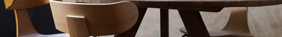 Materialbeschreibung Esszimmerstuhl Holz mit Metallbeinen Esche Natur Form