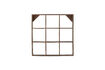 Miniatura Estante de pared 53x53 cm de madera recuperada marrón Tilo 1