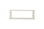 Miniatura Estante de pared de MDF blanco Salino Clipped