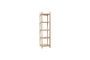 Miniatura Estante individual de chapa de roble claro Mason Clipped