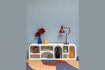 Miniatura Estantería baja con 7 nichos en madera aglomerada blanca Alcove 3