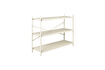 Miniatura Estantería baja de madera de caucho beige Iron 2
