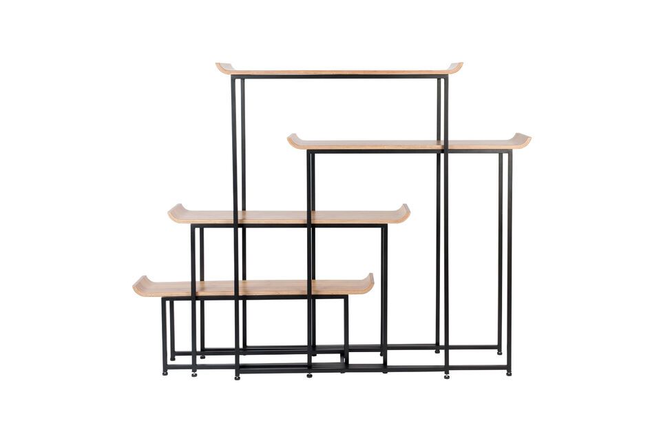 Estantería de madera beige Flodka - 9