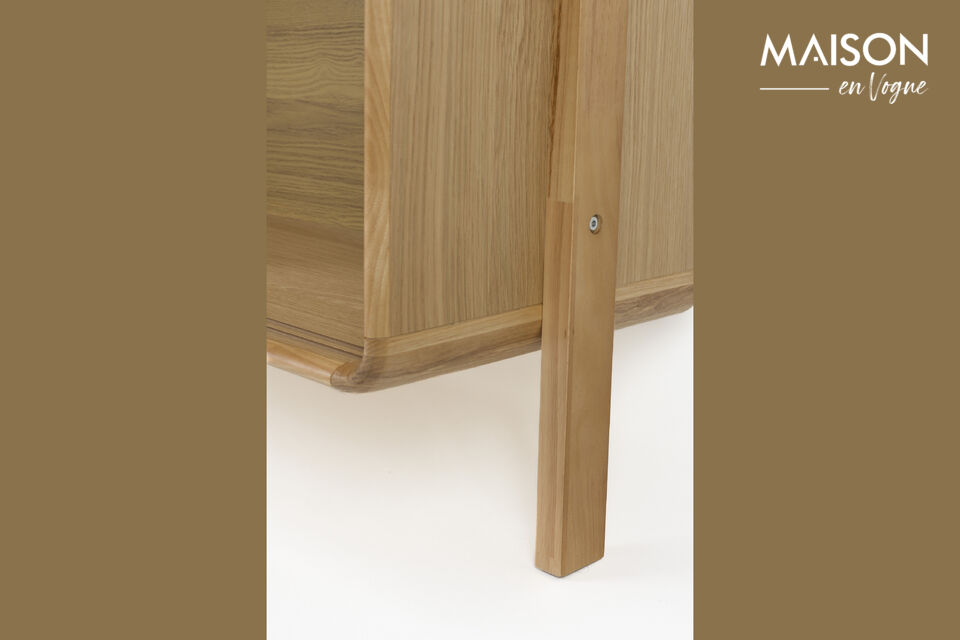 Estantería de madera de fresno beige Rise - 7