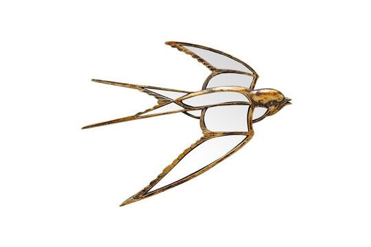 Ver el perfil del producto estatuilla de golondrina de resina dorada Desplegada Estatuilla de golondrina de resina dorada Desplegada