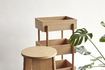 Miniature Étagère 3 compartiments en bois beige Stack 4