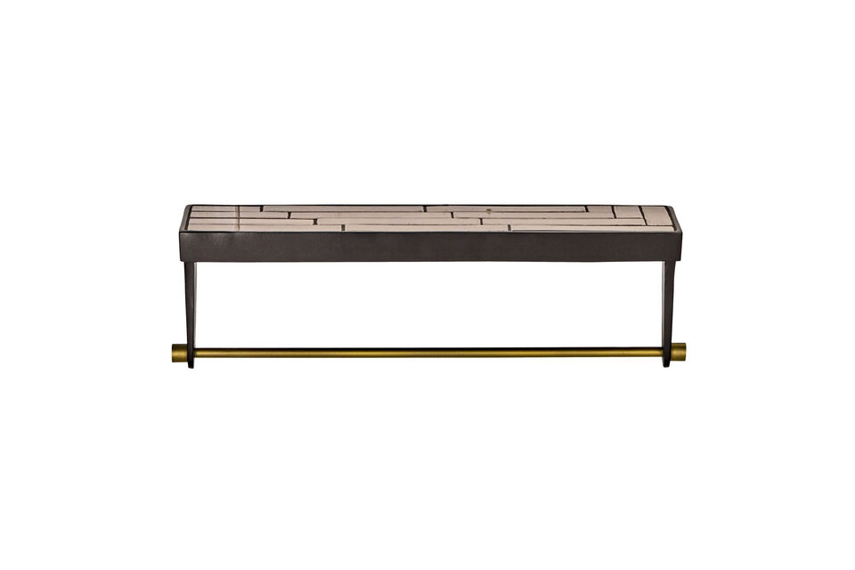 Étagère avec porte-serviette 45 cm Céramique Sable HDTowel House Doctor