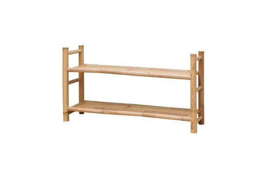 Etagère basse en bambou beige Tequila