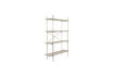 Miniature Étagère en bois beige Marcio 1