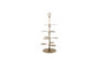 Miniatuur Etagère H 40 cm RVS Antiek Messing Seny Productfoto